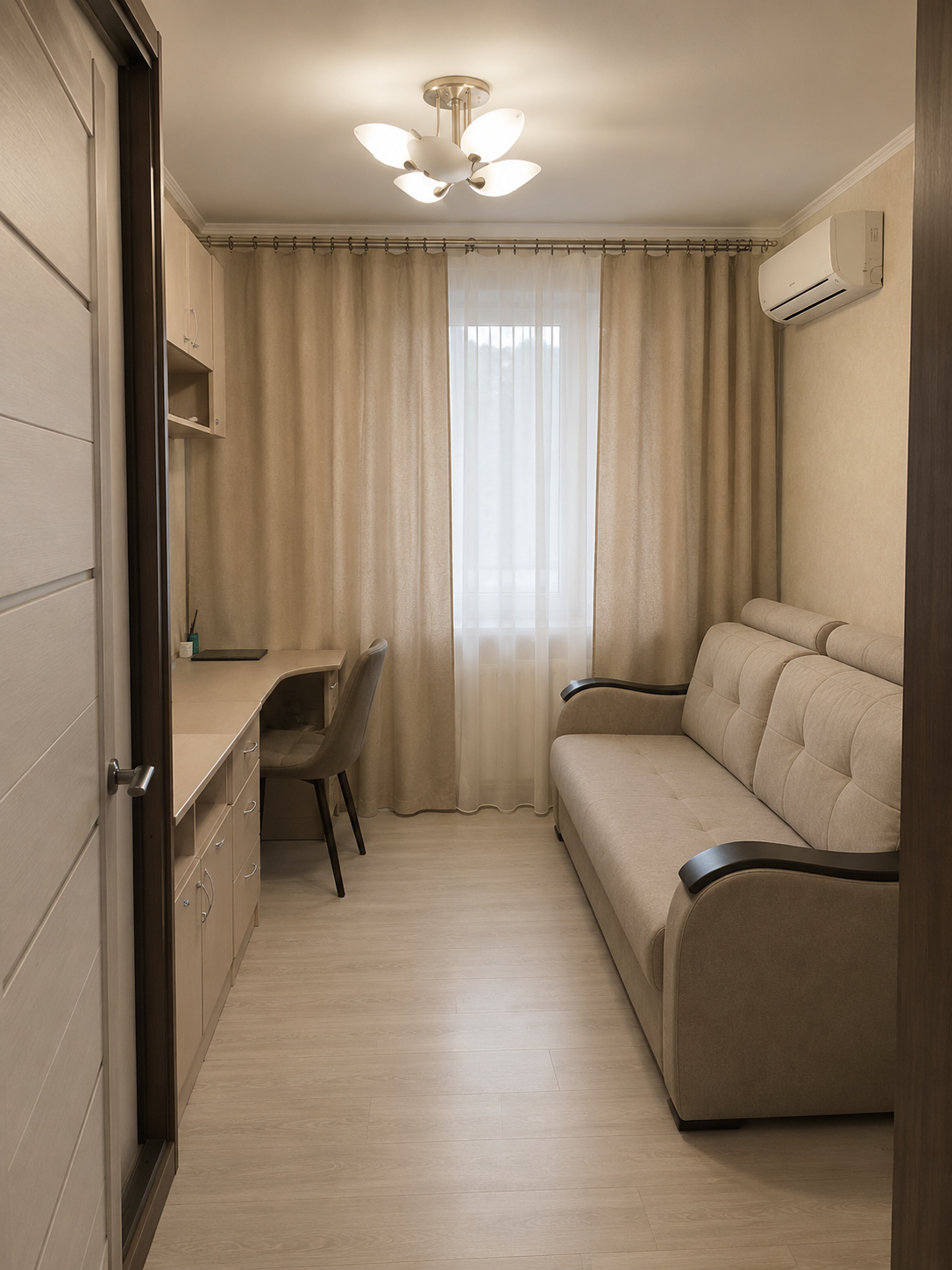 2-комнатная квартира, 55,8 м²