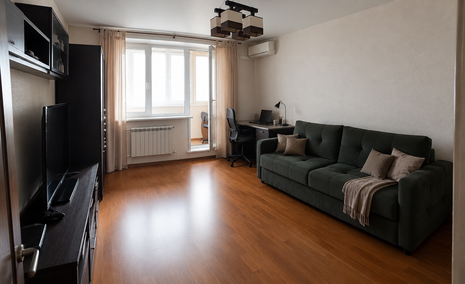 1-комнатная квартира, 40 м² — фотография 3