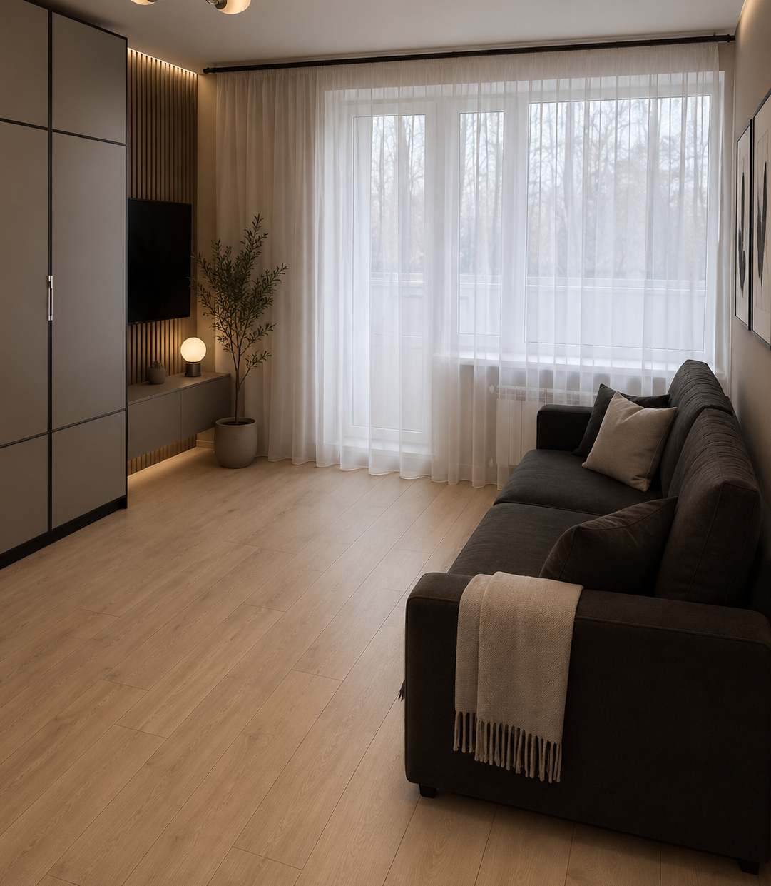 1-комнатная квартира, 35 м²