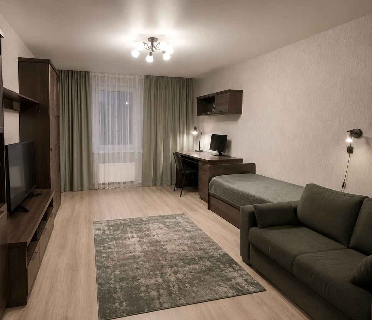 1-комнатная квартира, 36,2 м²