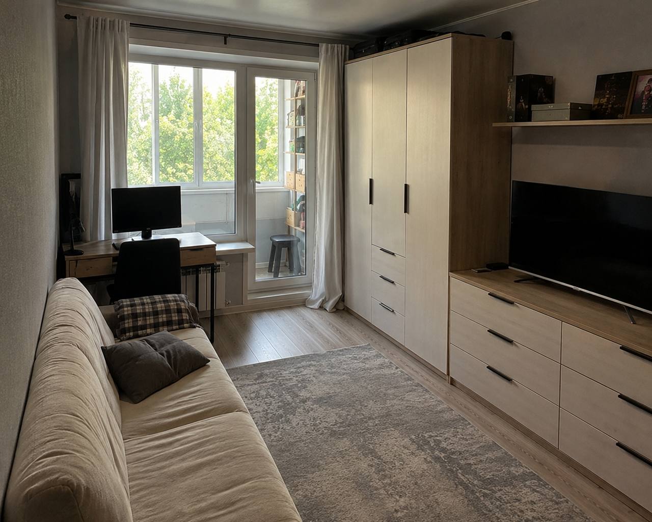 1-комнатная квартира, 39 м² — фотография 3