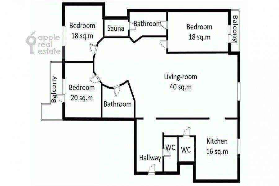 4-комнатная квартира, 156 м² — фотография 2