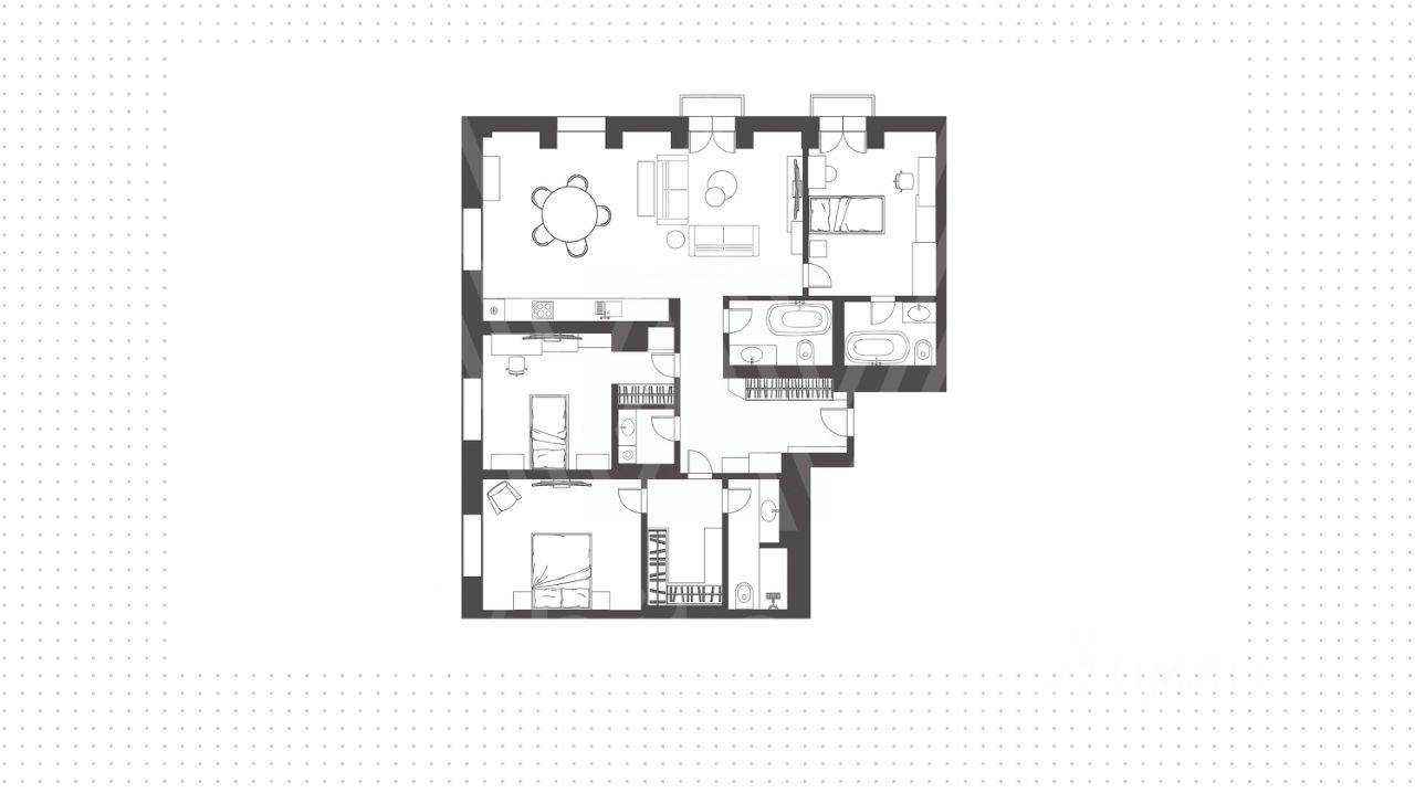4-комнатная квартира, 136 м² — фотография 2