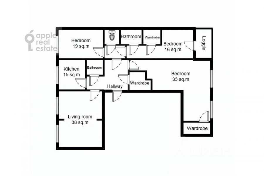 4-комнатная квартира, 168 м² — фотография 2