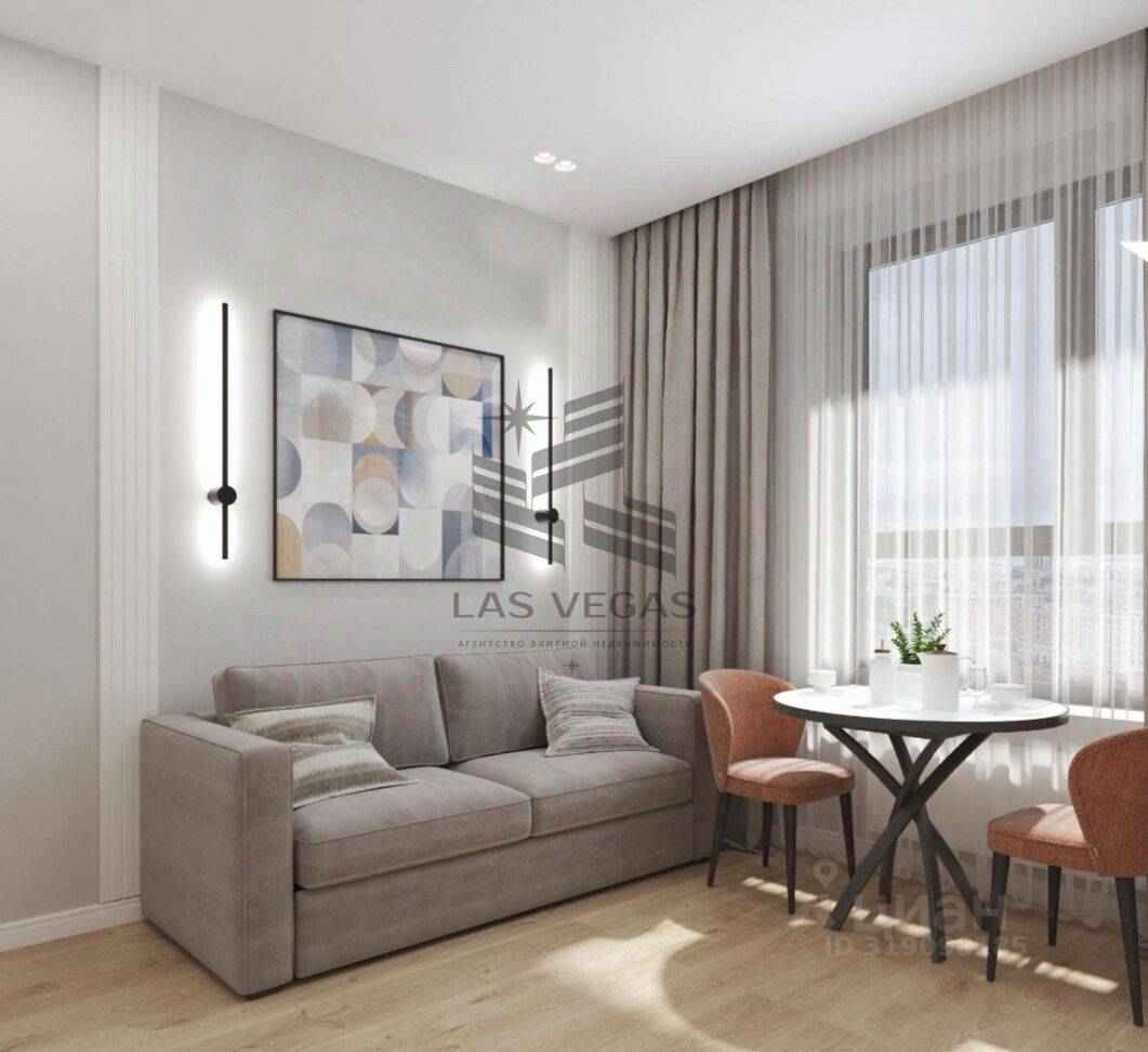 2-комнатная квартира, 37 м² — фотография 3
