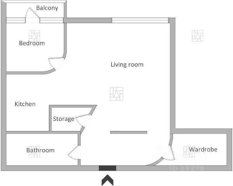 2-комнатная квартира, 55 м² — фотография 2