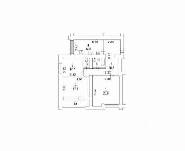 3-комнатная квартира, 110 м² — фотография 2