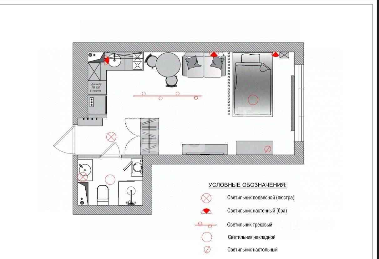 1-комнатная квартира, 27 м² — фотография 2