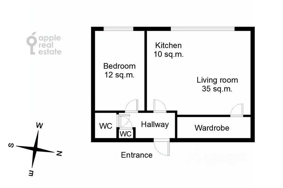 2-комнатная квартира, 66 м² — фотография 2
