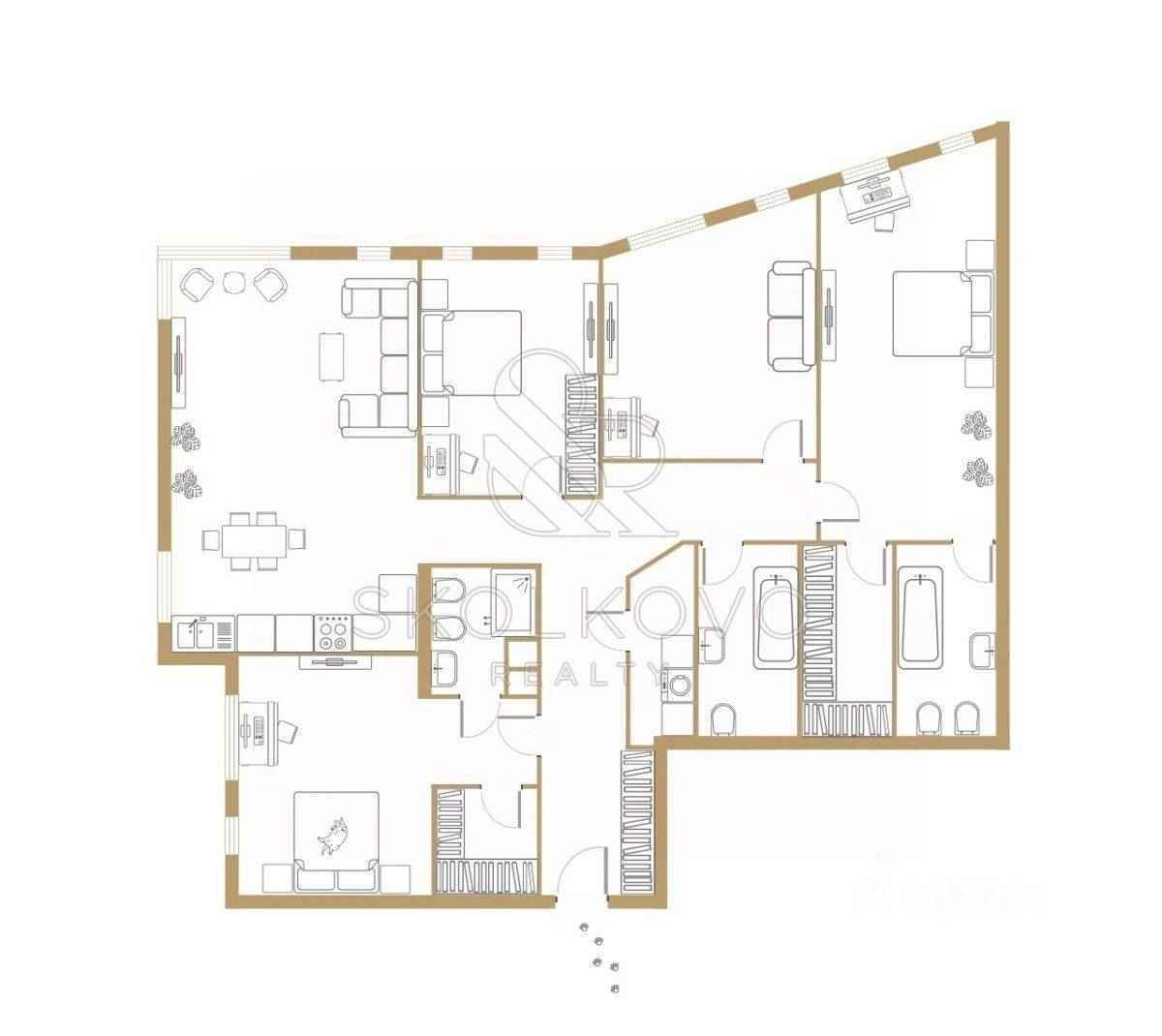5-комнатная квартира, 230 м² — фотография 3