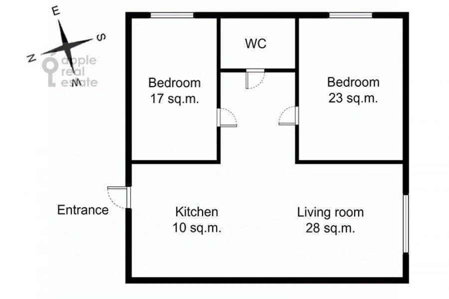 3-комнатная квартира, 80 м² — фотография 2