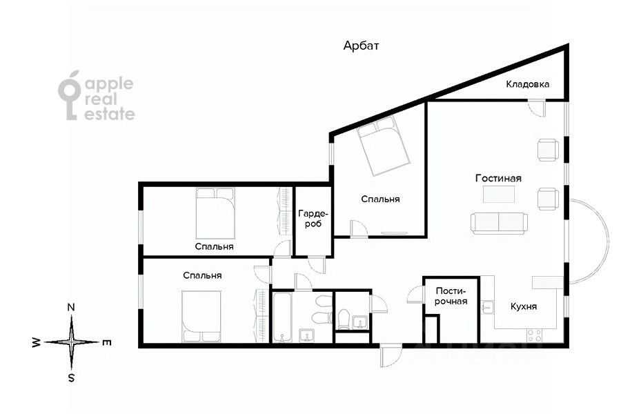 4-комнатная квартира, 155 м² — фотография 2