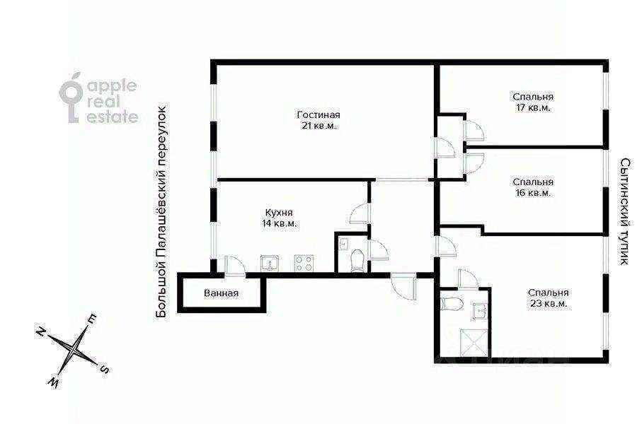 4-комнатная квартира, 122 м² — фотография 2