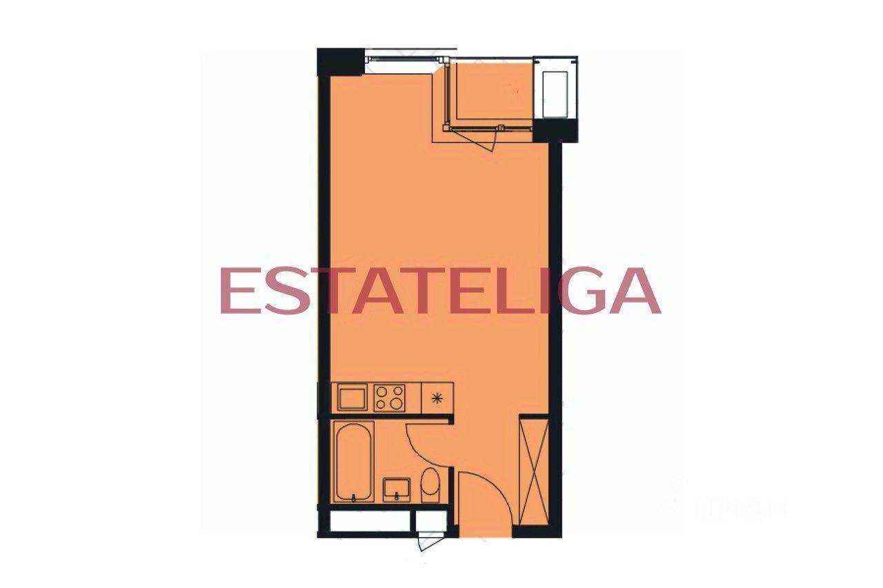 1-комнатная квартира, 30 м² — фотография 2