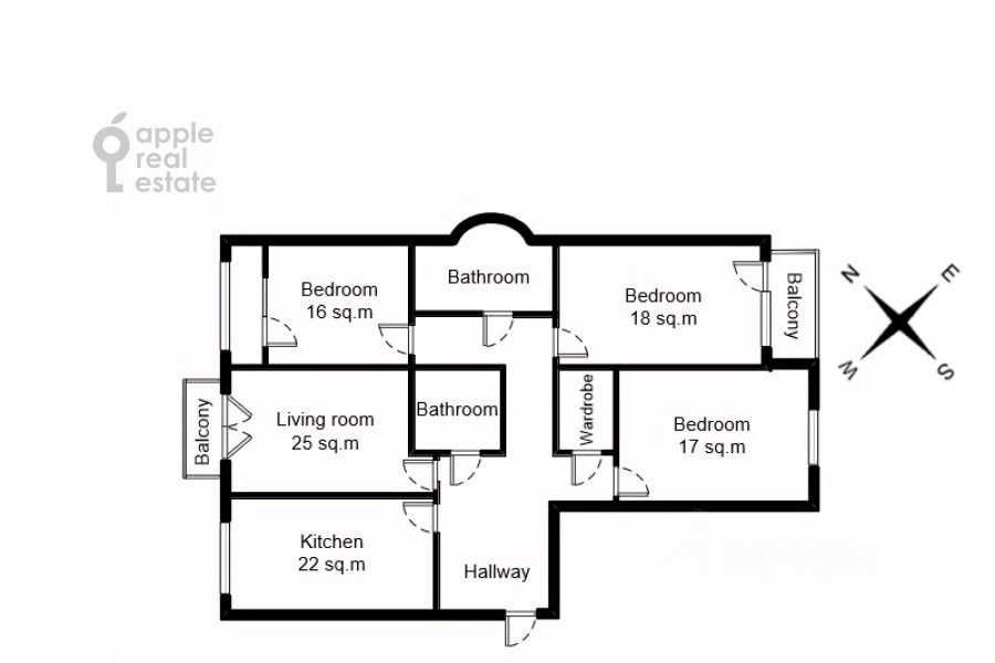 4-комнатная квартира, 150 м² — фотография 2