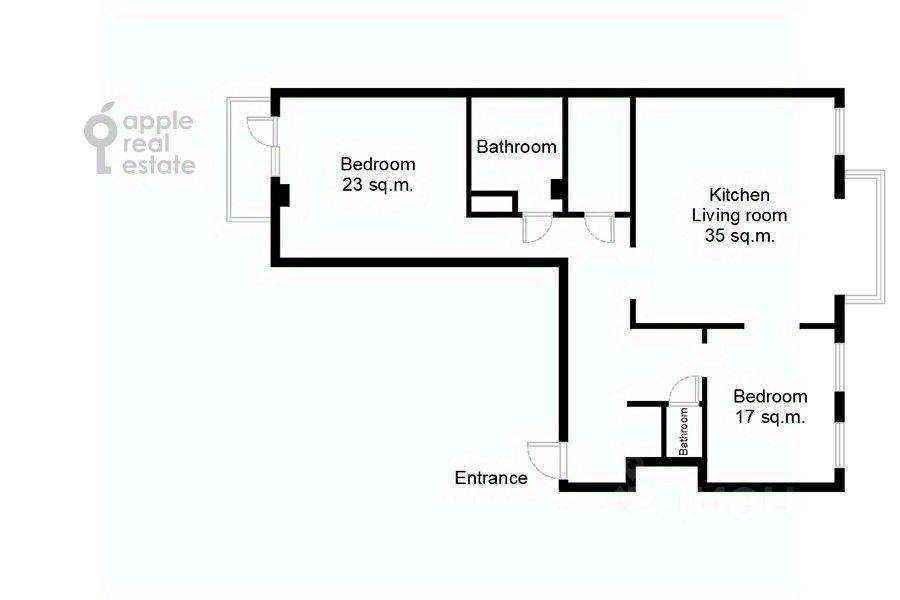 3-комнатная квартира, 98 м² — фотография 2