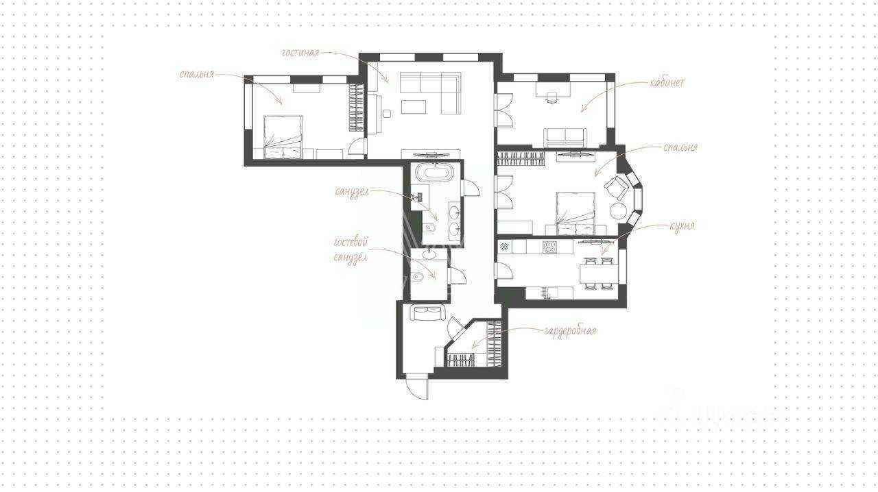 3-комнатная квартира, 150 м² — фотография 2