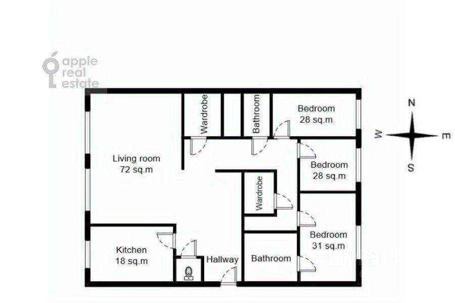 4-комнатная квартира, 225 м² — фотография 2