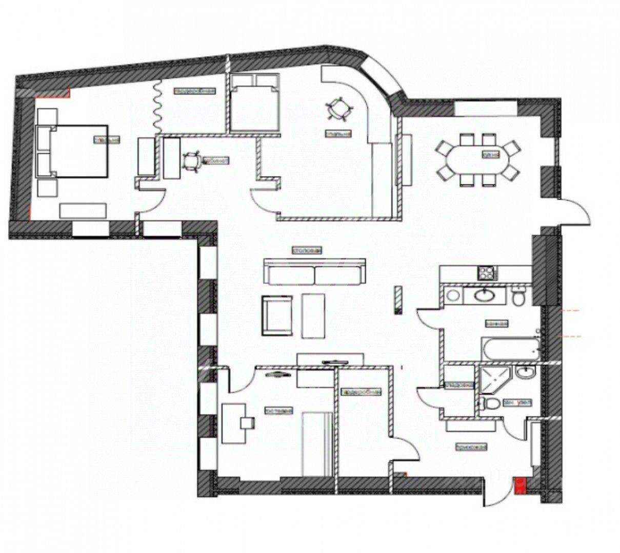 4-комнатная квартира, 150 м² — фотография 2