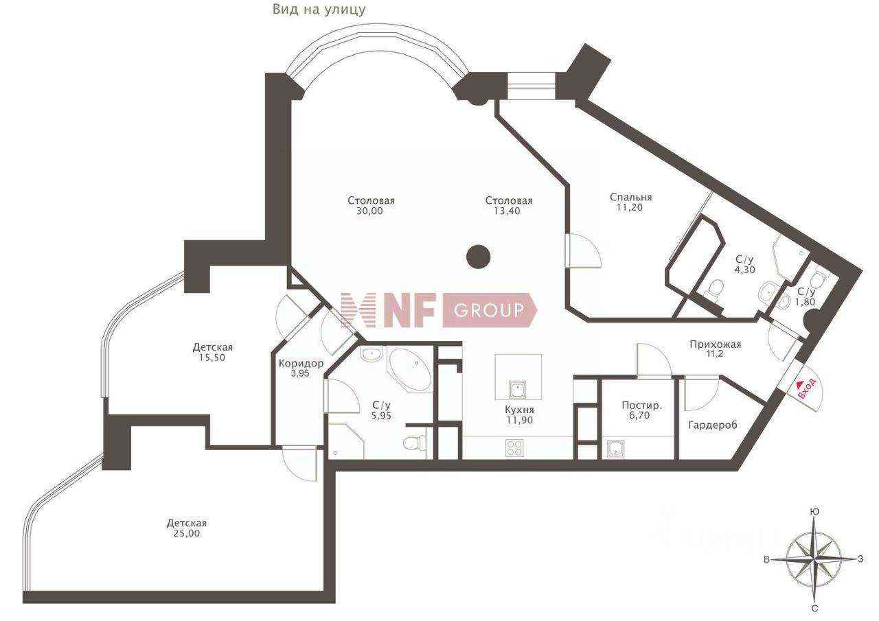 4-комнатная квартира, 140,9 м² — фотография 2