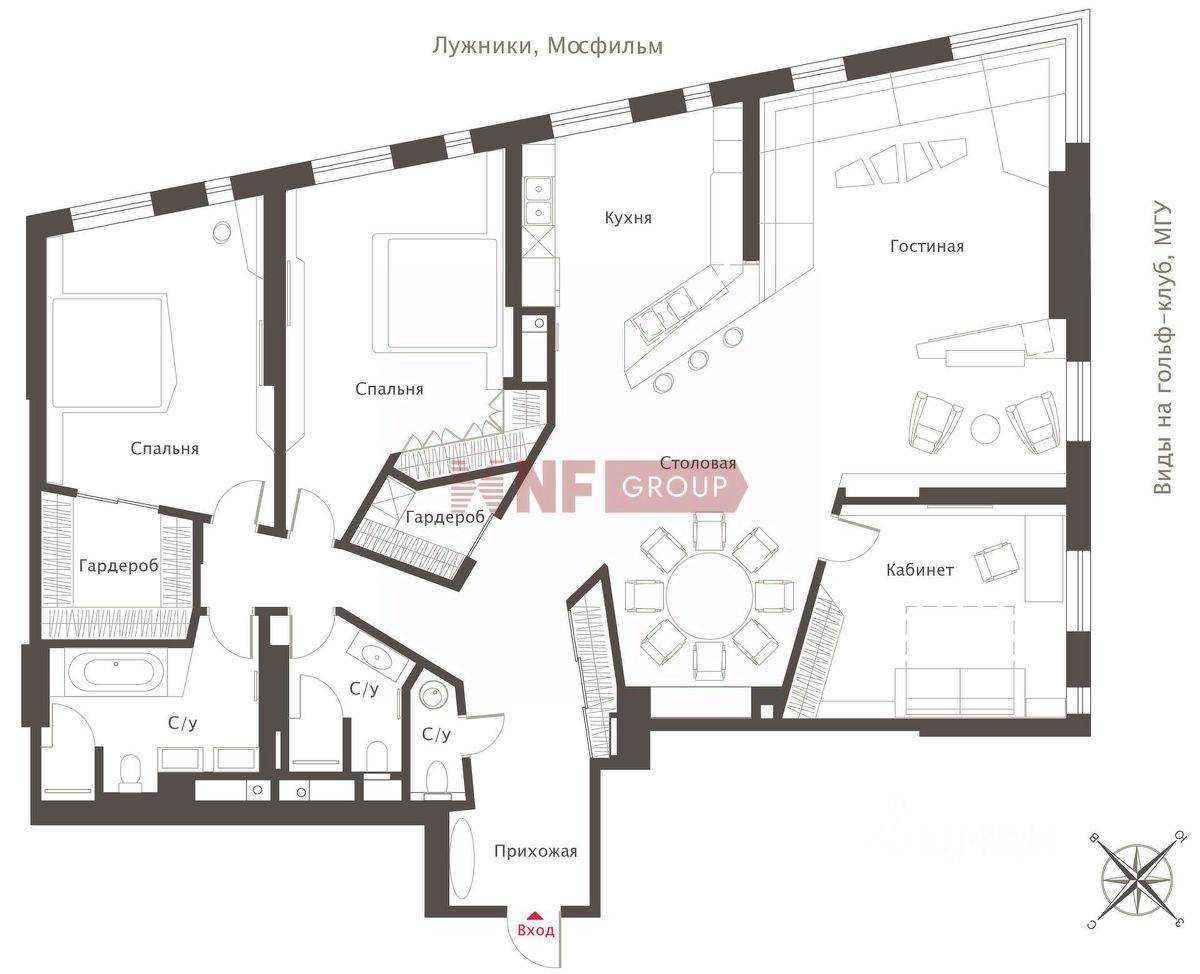 5-комнатная квартира, 210,8 м² — фотография 2