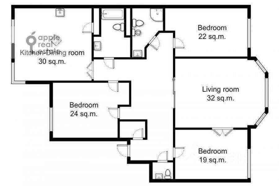 4-комнатная квартира, 190 м² — фотография 2