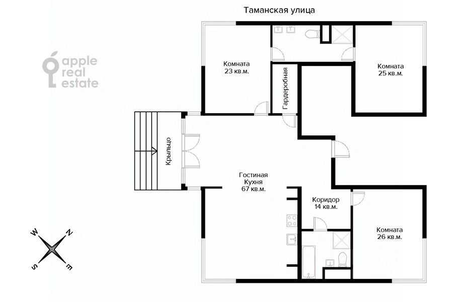 4-комнатная квартира, 230 м² — фотография 2