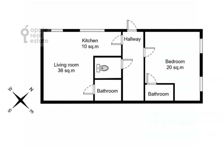 2-комнатная квартира, 89 м² — фотография 2