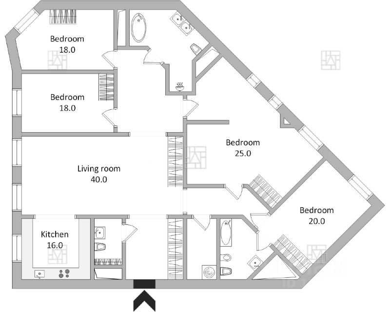 5-комнатная квартира, 230 м² — фотография 2