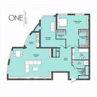 3-комнатная квартира, 148,4 м² — фотография 2