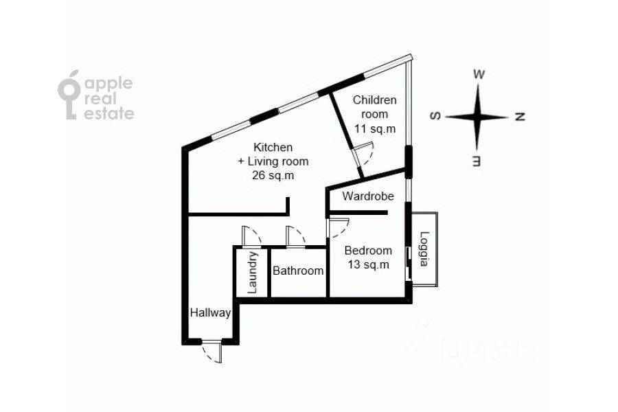 3-комнатная квартира, 74,2 м² — фотография 2