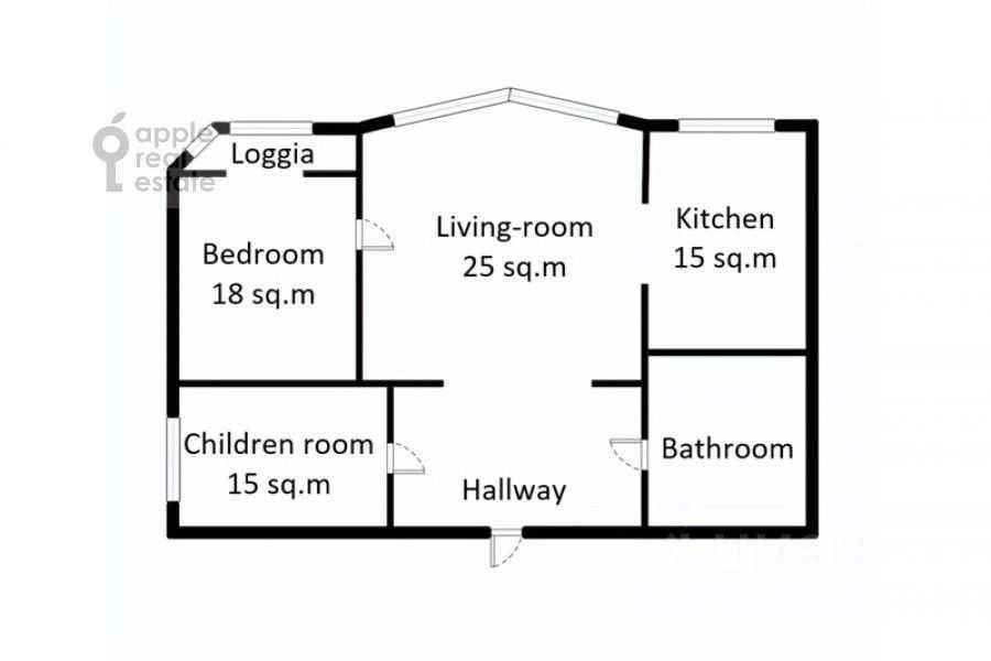 3-комнатная квартира, 100 м² — фотография 2