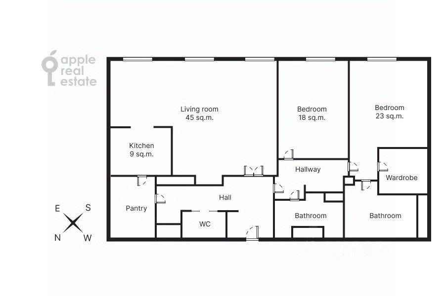 3-комнатная квартира, 150 м² — фотография 2