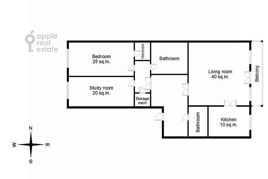 3-комнатная квартира, 135 м² — фотография 2