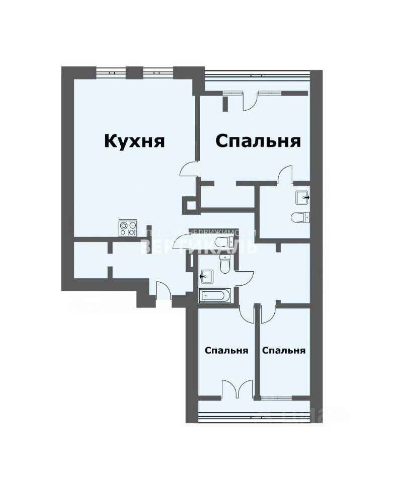 4-комнатная квартира, 180 м² — фотография 2