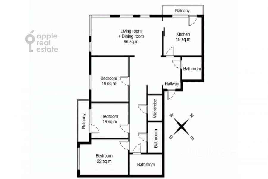 4-комнатная квартира, 169 м² — фотография 2