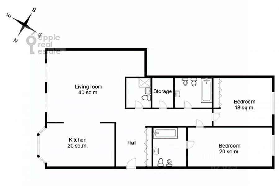 3-комнатная квартира, 150 м² — фотография 2
