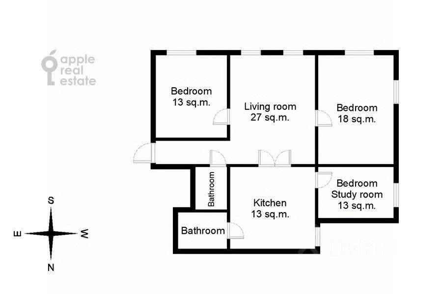 4-комнатная квартира, 100 м² — фотография 2