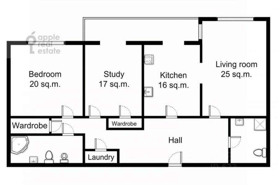3-комнатная квартира, 132 м² — фотография 2
