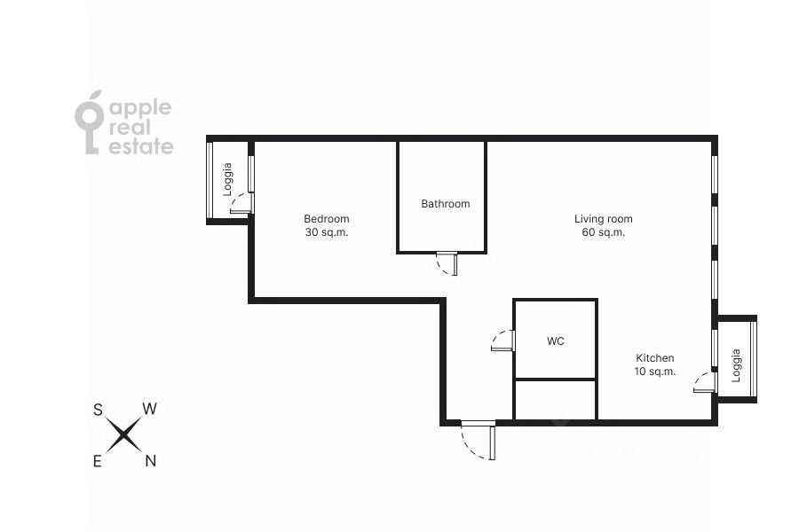 2-комнатная квартира, 125 м² — фотография 2