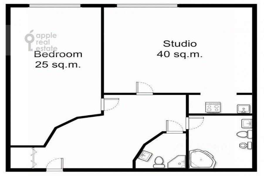 2-комнатная квартира, 96 м² — фотография 2