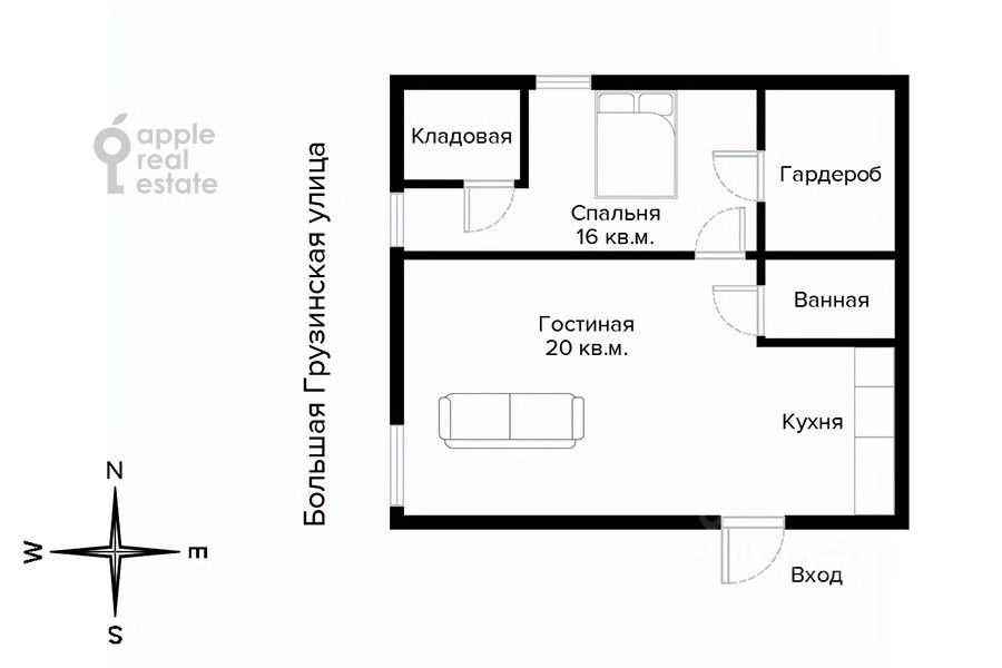 2-комнатная квартира, 71 м² — фотография 2