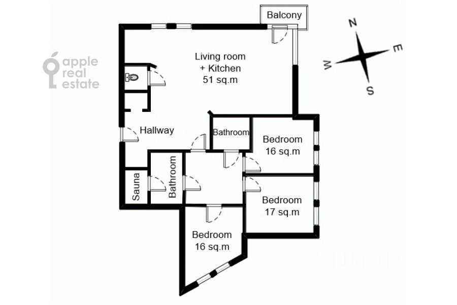 4-комнатная квартира, 150 м² — фотография 2