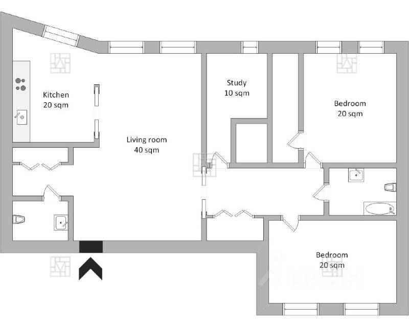 4-комнатная квартира, 150 м² — фотография 2