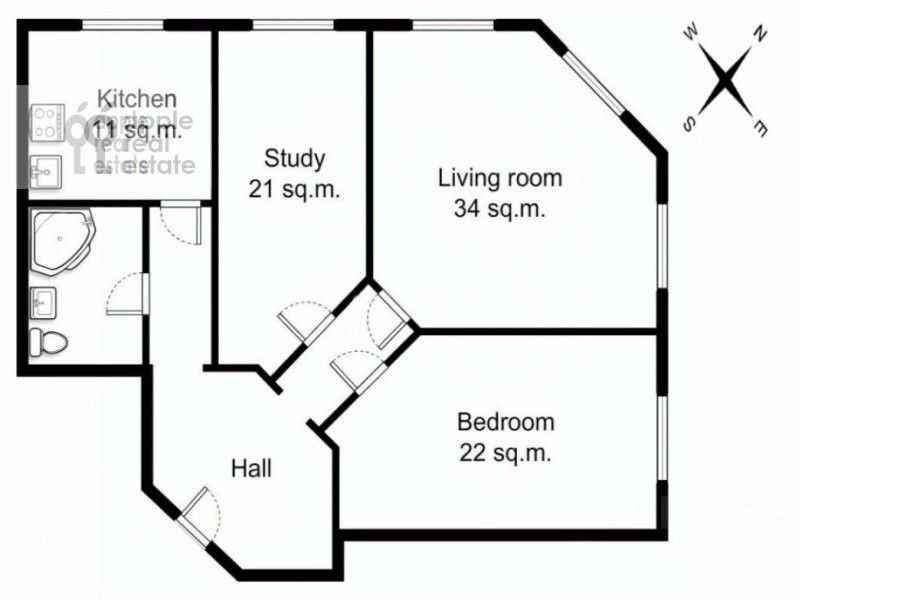 3-комнатная квартира, 114 м² — фотография 2