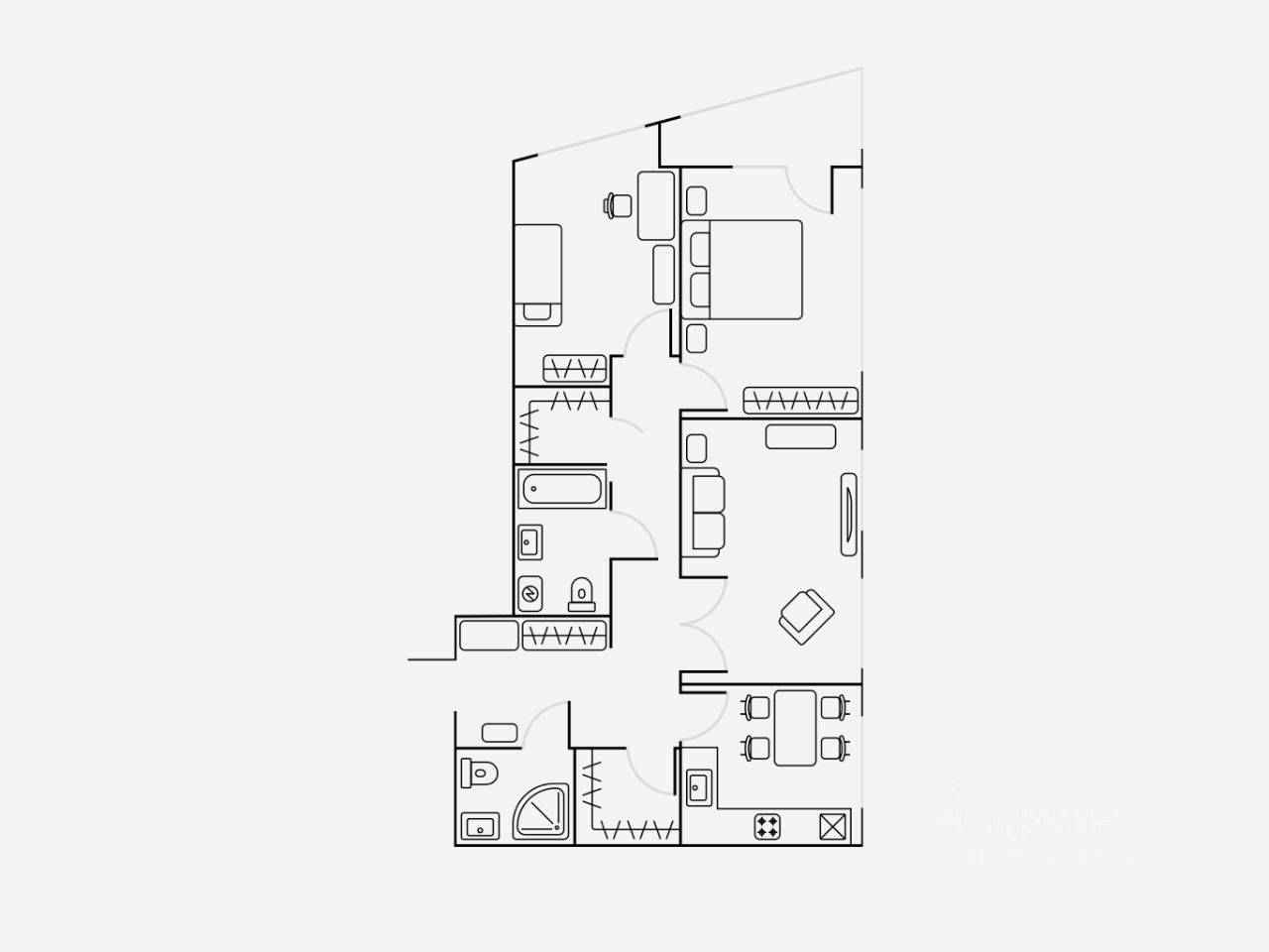 3-комнатная квартира, 85 м² — фотография 2