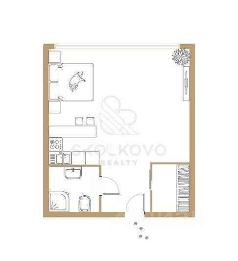 1-комнатная квартира, 37,4 м² — фотография 3