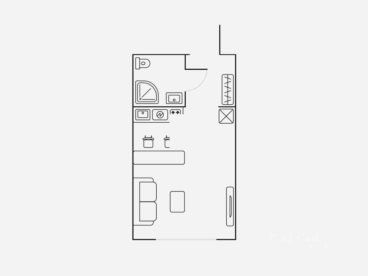 1-комнатная квартира, 22 м² — фотография 2
