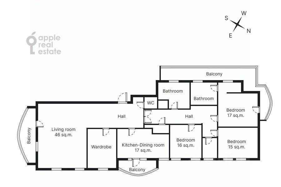 4-комнатная квартира, 180 м² — фотография 2