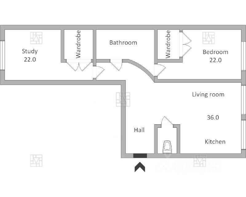 3-комнатная квартира, 90 м² — фотография 2